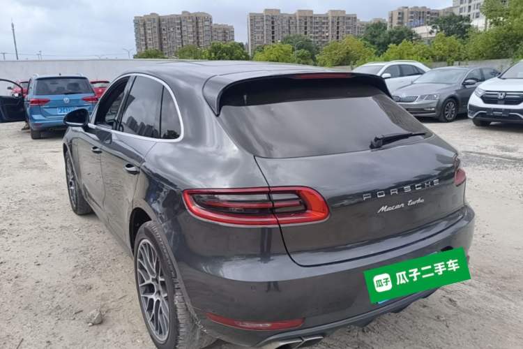 Used Porsche Macan 2017 Macan Turbo 3.6T Rear Left 45 Deg