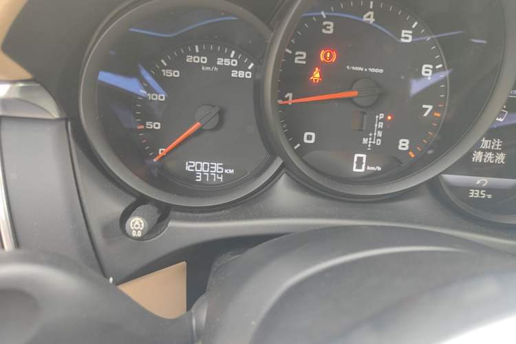 Used Porsche Macan 2017 Macan 2.0T Odometer Close Up