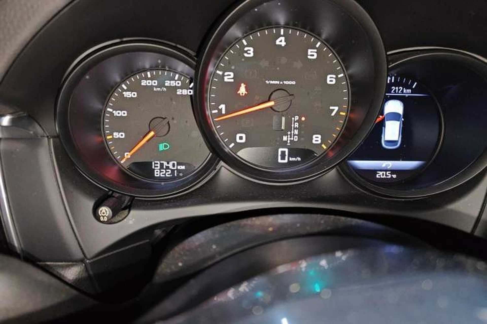 Used Porsche Macan 2017 Macan 2.0T Odometer Close Up