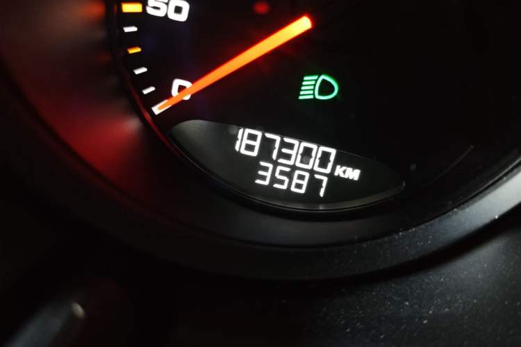 Used Porsche Macan 2017 Macan 2.0T Odometer Close Up