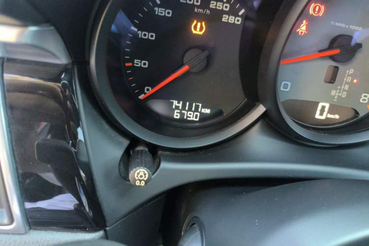 Used Porsche Macan 2017 Macan S 3.0T Odometer Close Up