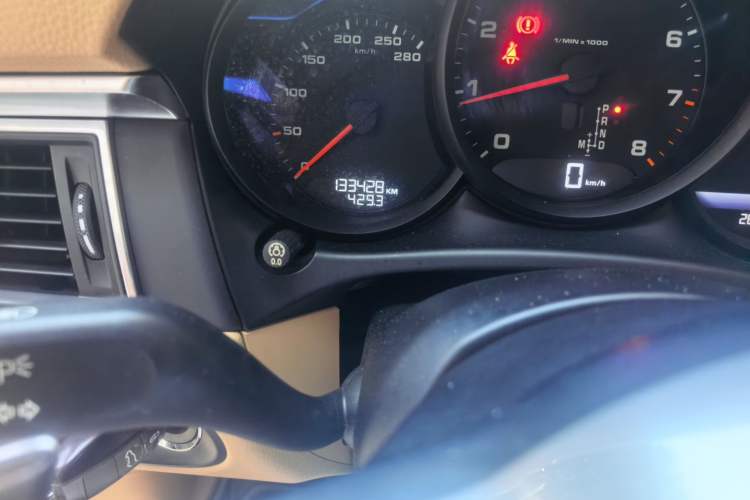 Used Porsche Macan 2017 Macan 2.0T Odometer Close Up