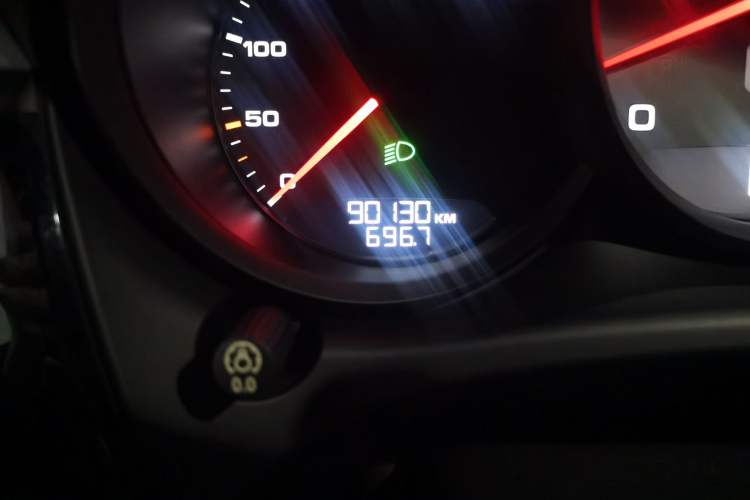 Used Porsche Macan 2017 Macan S 3.0T Odometer Close Up