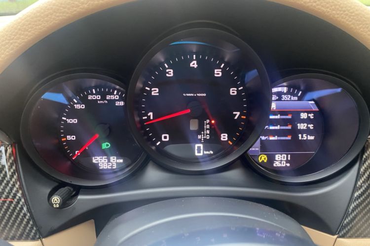 Used Porsche Macan 2017 Macan 2.0T Odometer Close Up