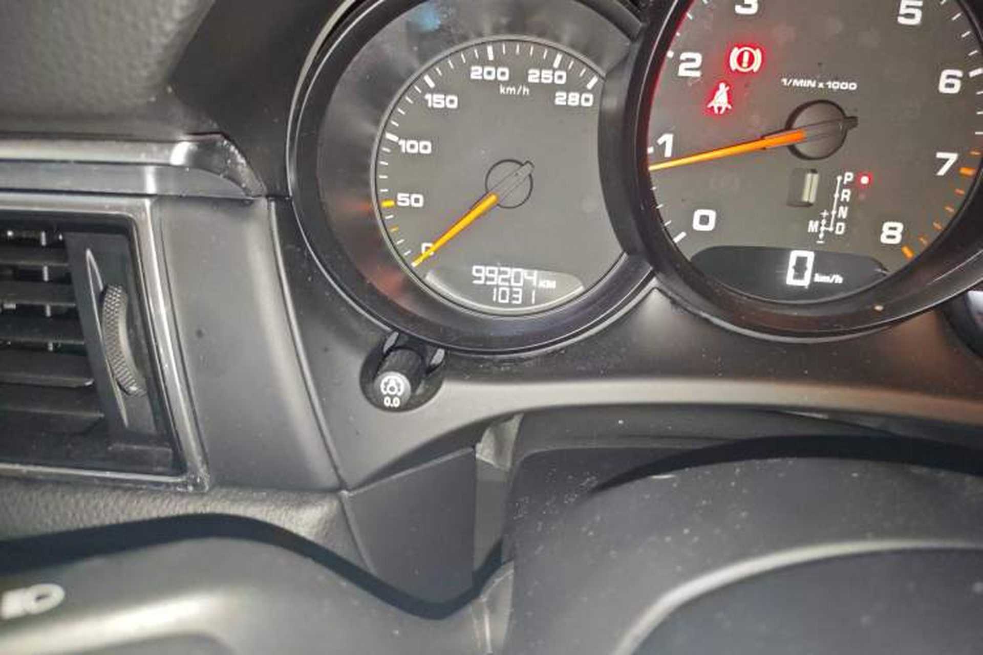 Used Porsche Macan 2017 Macan 2.0T Odometer Close Up