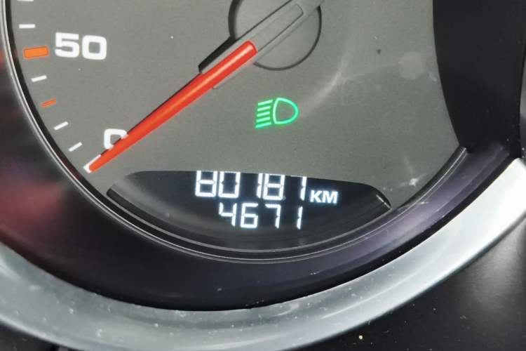 Used Porsche Macan 2017 Macan 2.0T Odometer Close Up