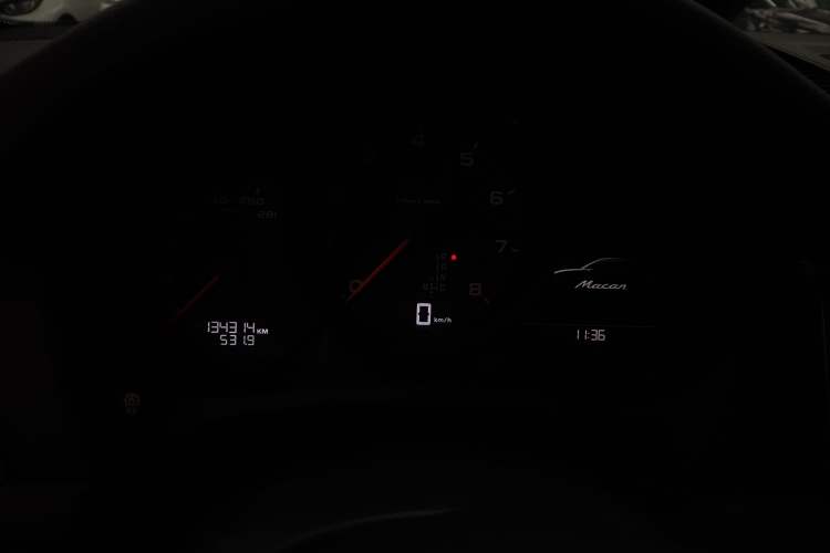 Used Porsche Macan 2017 Macan 2.0T Odometer Close Up