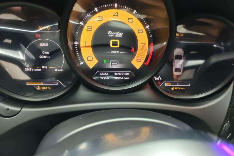 Used Porsche Macan 2017 Macan 2.0T Odometer Close Up