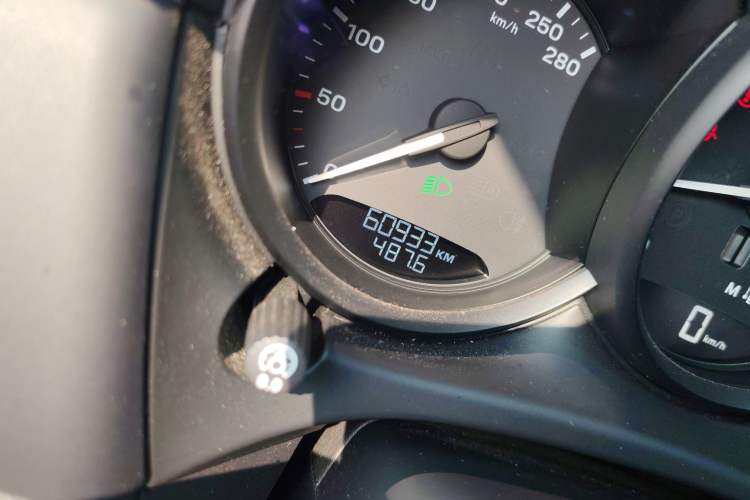 Used Porsche Macan 2023 Macan 2.0T Odometer Close Up