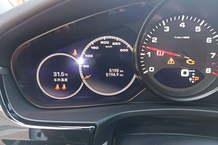 Used Porsche Panamera 2022 Panamera Executive Long Wheelbase 2.9T Odometer Close Up