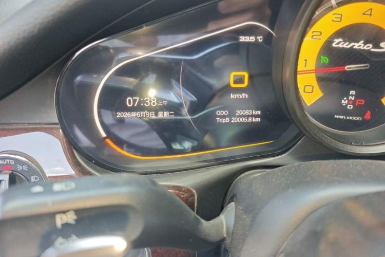 Used Porsche Panamera 2010 Panamera 3.6L Odometer Close Up