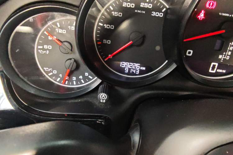 Used Porsche Panamera 2010 Panamera 3.6L Odometer Close Up
