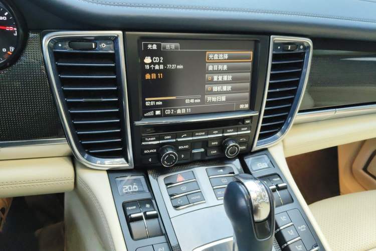 Used Porsche Panamera 2010 Panamera Turbo 4.8T Audio And AC Panel
