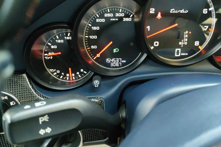 Used Porsche Panamera 2010 Panamera Turbo 4.8T Odometer Close Up