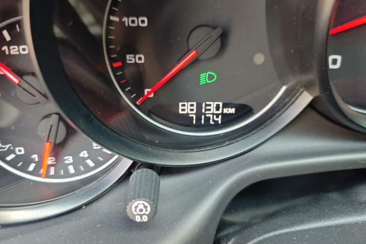 Used Porsche Panamera 2010 Panamera 3.6L Odometer Close Up