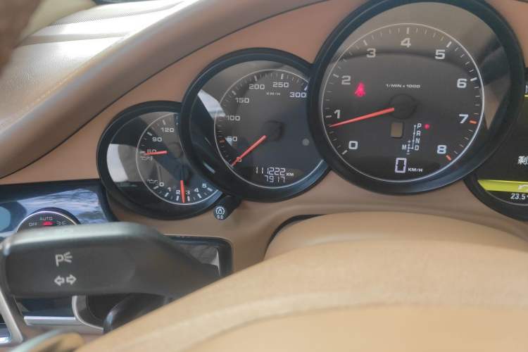 Used Porsche Panamera 2010 Panamera 3.6L Odometer Close Up