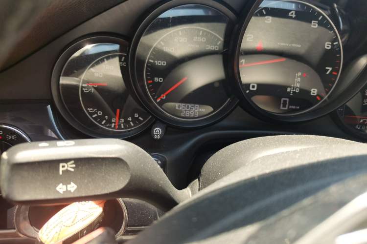 Used Porsche Panamera 2010 Panamera 3.6L Odometer Close Up