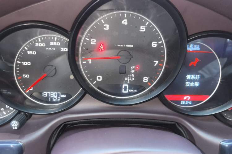 Used Porsche Panamera 2010 Panamera 3.6L Odometer Close Up