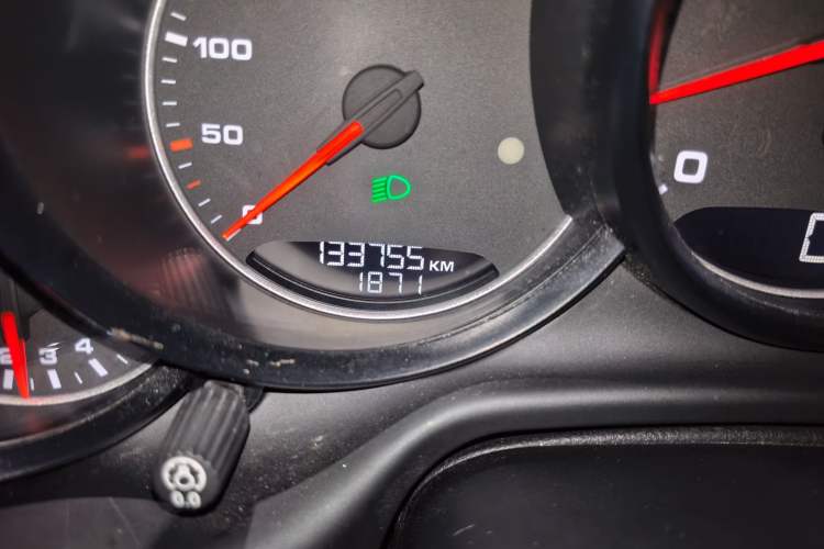 Used Porsche Panamera 2010 Panamera 3.6L Odometer Close Up