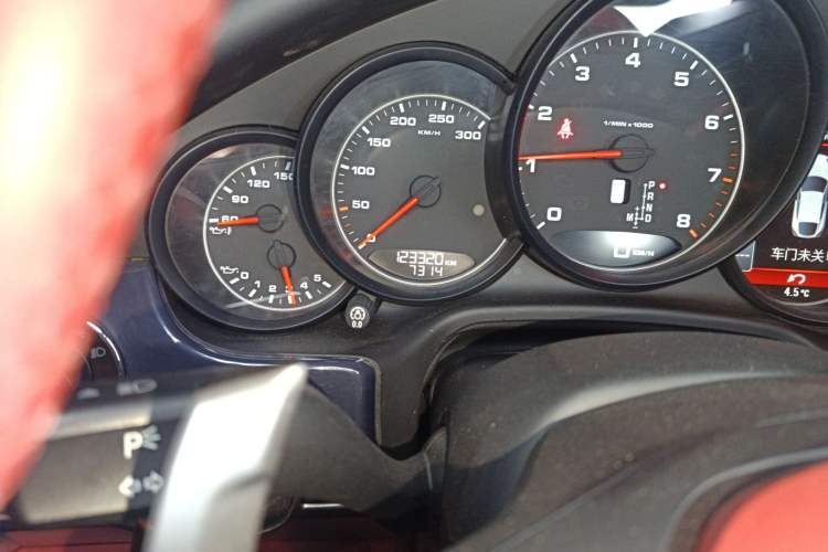 Used Porsche Panamera 2010 Panamera 4 3.6L Odometer Close Up