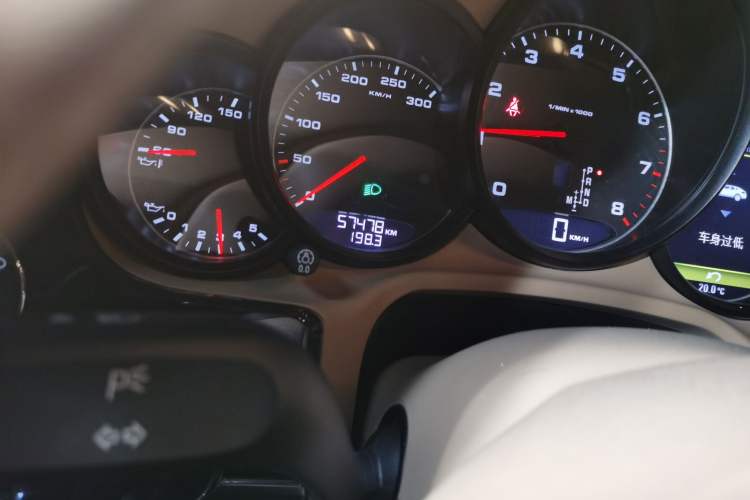 Used Porsche Panamera 2010 Panamera 4 3.6L Odometer Close Up