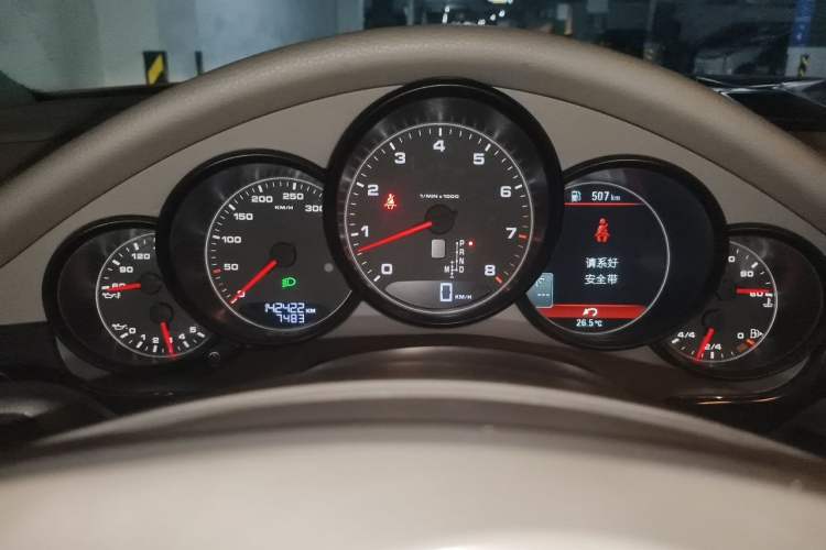 Used Porsche Panamera 2010 Panamera 3.6L Odometer Close Up