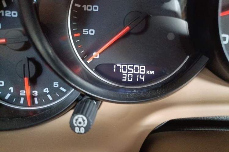Used Porsche Panamera 2010 Panamera 3.6L Odometer Close Up