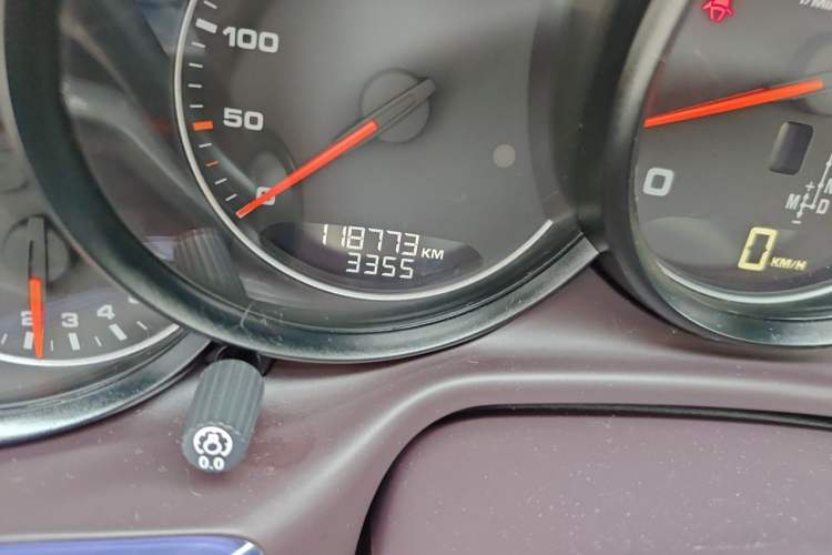 Used Porsche Panamera 2010 Panamera 4 3.6L Odometer Close Up