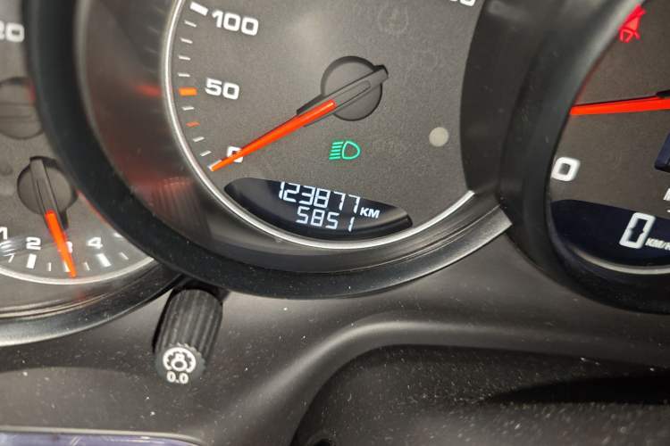 Used Porsche Panamera 2010 Panamera 3.6L Odometer Close Up
