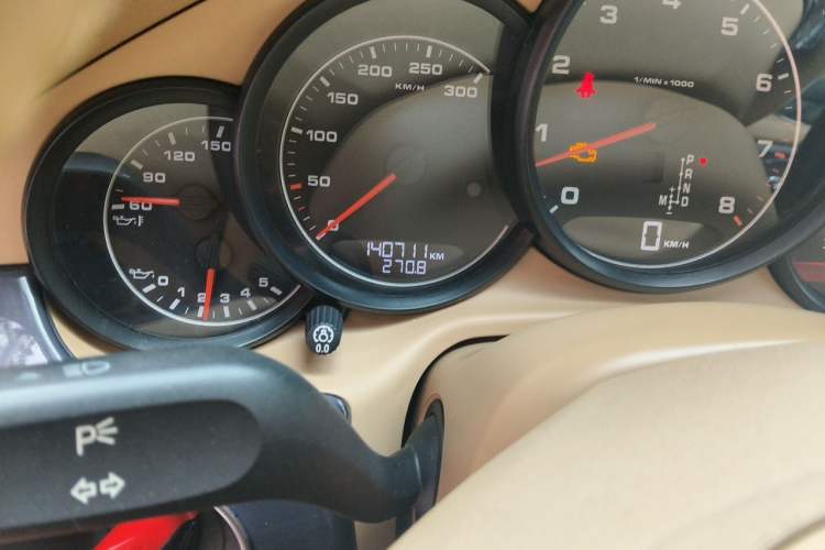 Used Porsche Panamera 2010 Panamera 3.6L Odometer Close Up