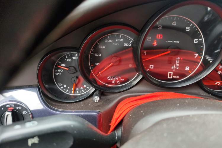 Used Porsche Panamera 2010 Panamera 3.6L Odometer Close Up