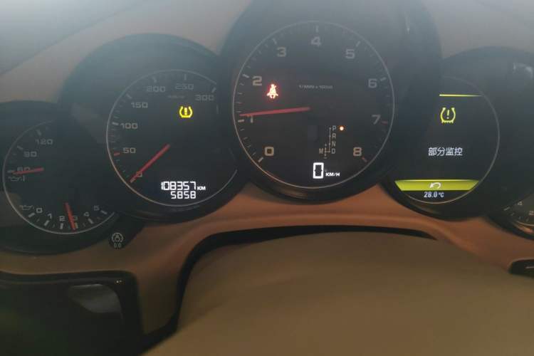 Used Porsche Panamera 2010 Panamera 3.6L Odometer Close Up