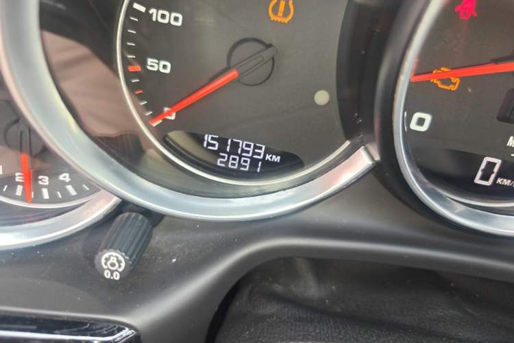 Used Porsche Panamera 2010 Panamera 3.6L Odometer Close Up