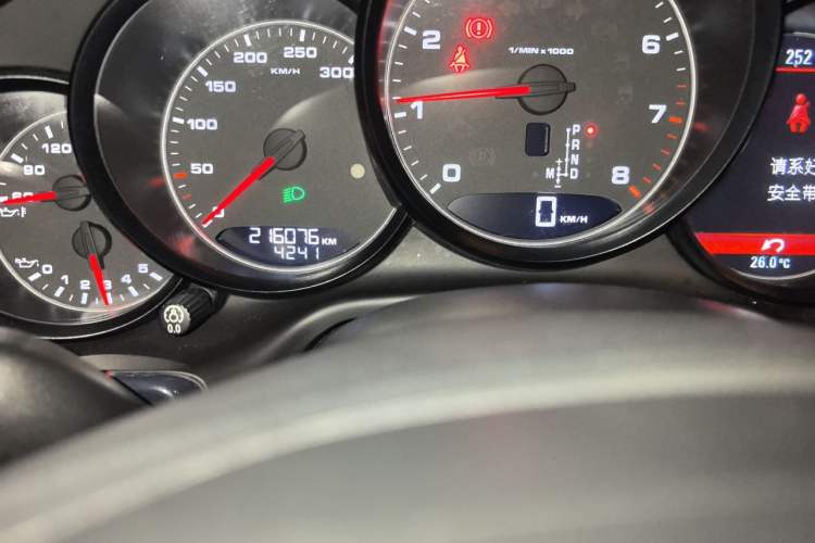 Used Porsche Panamera 2010 Panamera 3.6L Odometer Close Up