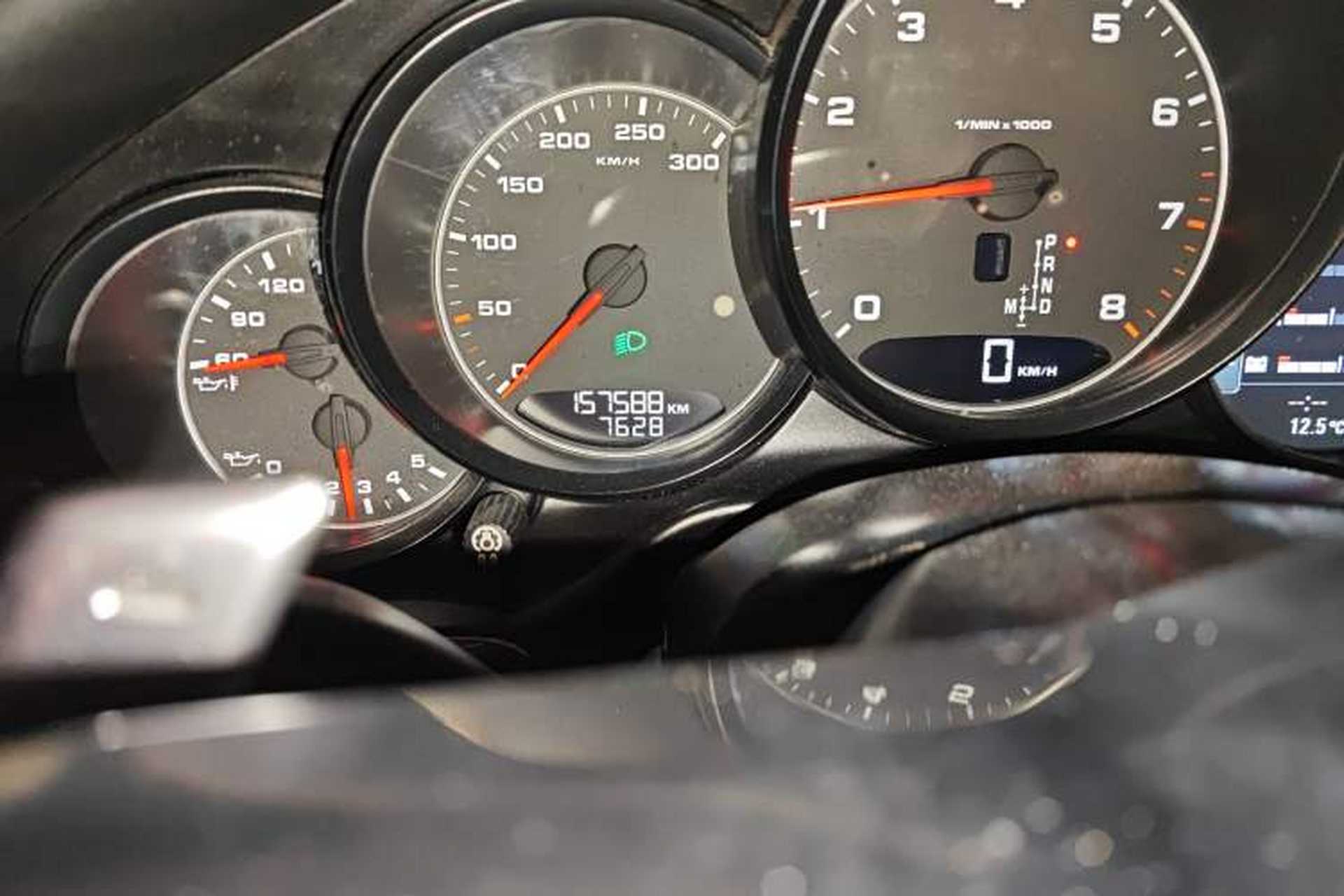 Used Porsche Panamera  Odometer Close Up