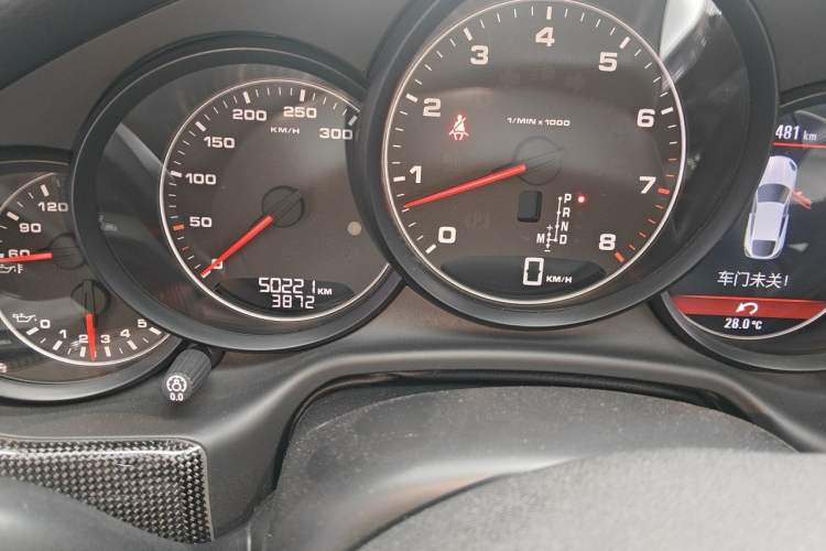 Used Porsche Panamera 2010 Panamera 4 3.6L Odometer Close Up
