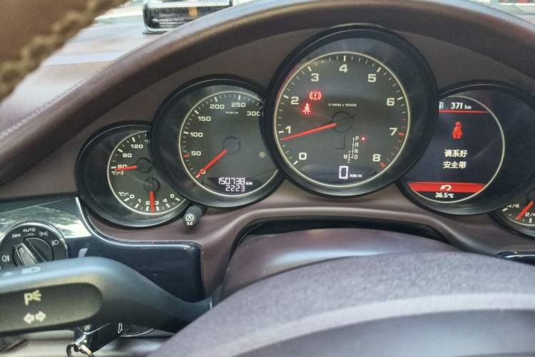 Used Porsche Panamera 2010 Panamera 3.6L Odometer Close Up