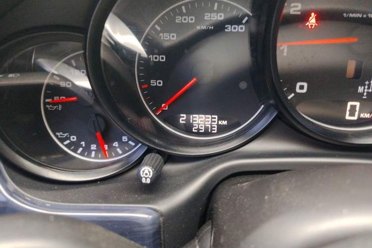 Used Porsche Panamera 2010 Panamera 3.6L Odometer Close Up