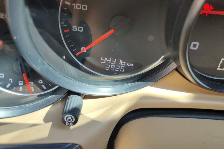 Used Porsche Panamera 2010 Panamera 4 3.6L Odometer Close Up