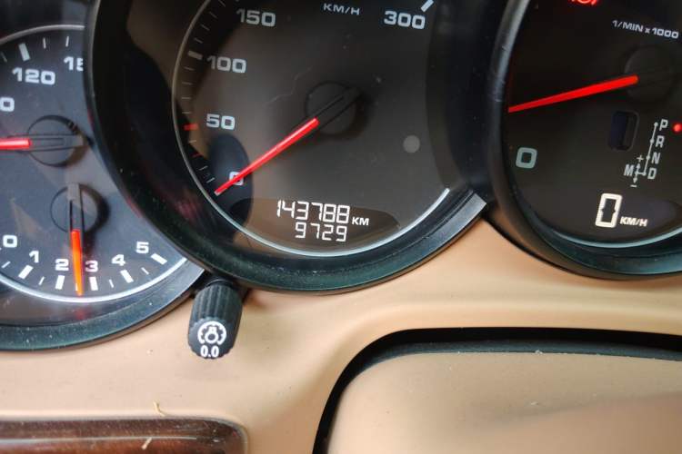 Used Porsche Panamera 2010 Panamera 3.6L Odometer Close Up