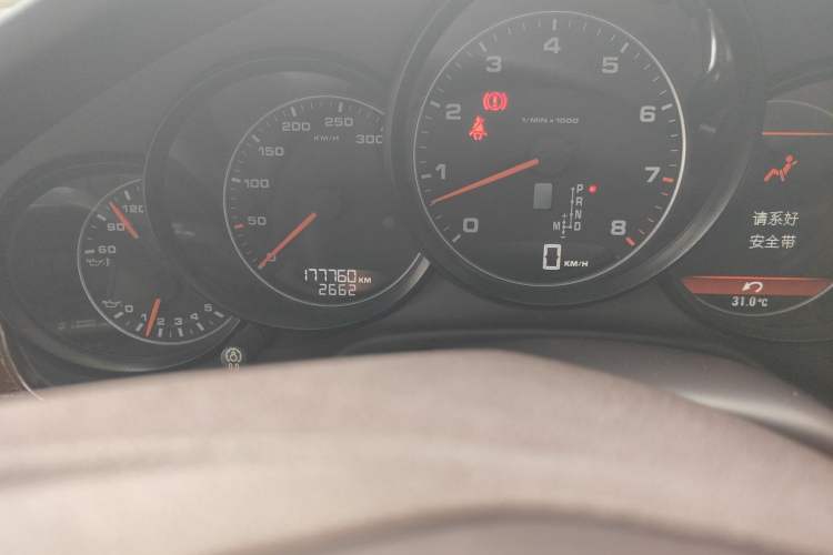 Used Porsche Panamera 2010 Panamera 3.6L Odometer Close Up