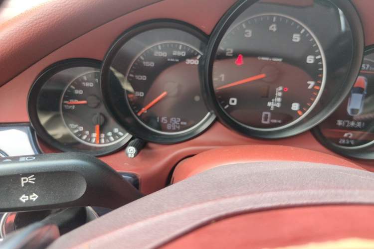 Used Porsche Panamera  Odometer Close Up