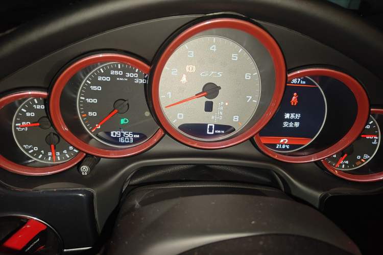 Used Porsche Panamera 2012 Panamera GTS 4.8L Odometer Close Up