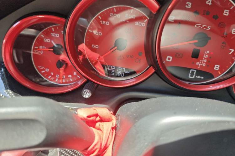 Used Porsche Panamera  Odometer Close Up