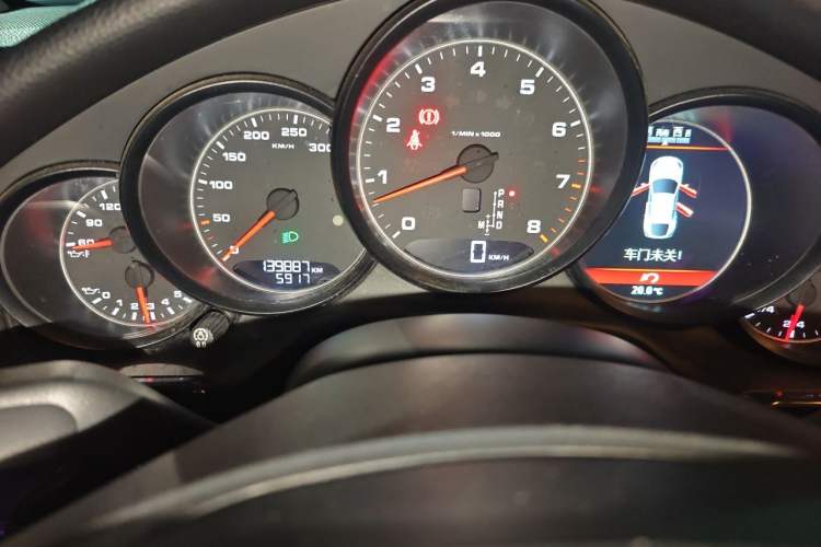 Used Porsche Panamera  Odometer Close Up