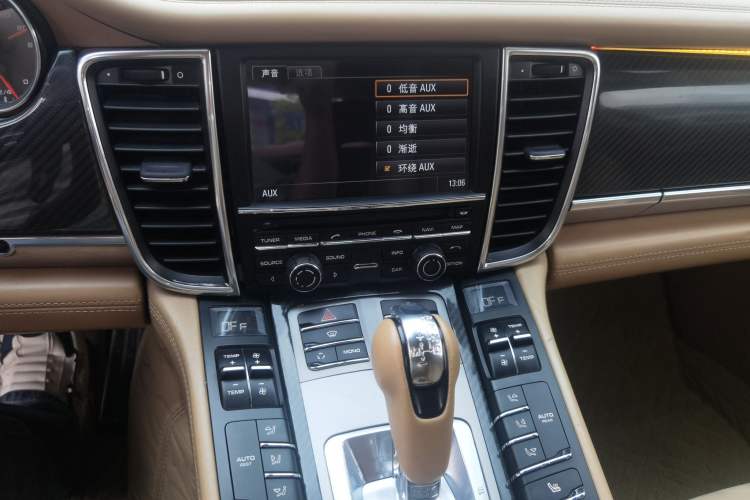 Used Porsche Panamera 2013 Panamera 4 Platinum Edition 3.6L Audio And AC Panel