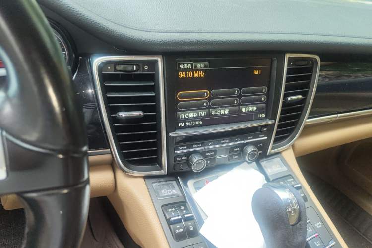 Used Porsche Panamera 2013 Panamera 4 Platinum Edition 3.6L Audio And AC Panel