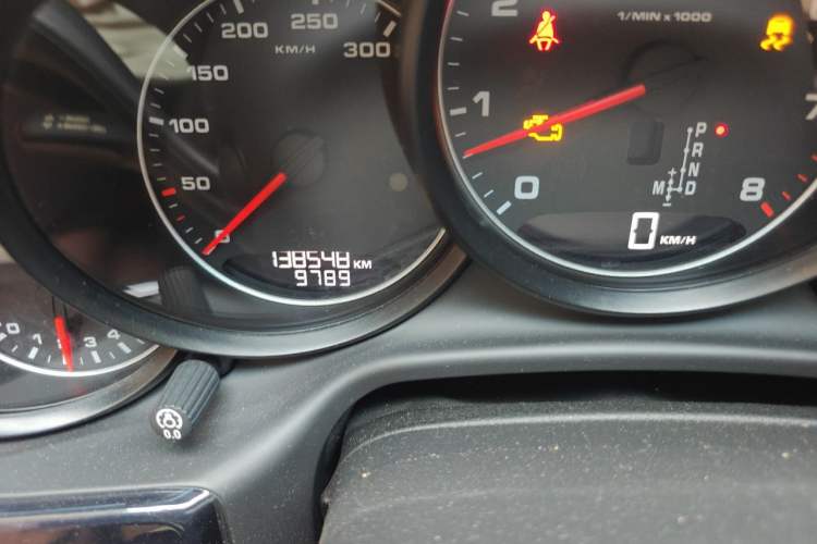 Used Porsche Panamera 2013 Panamera Platinum Edition 3.6L Odometer Close Up