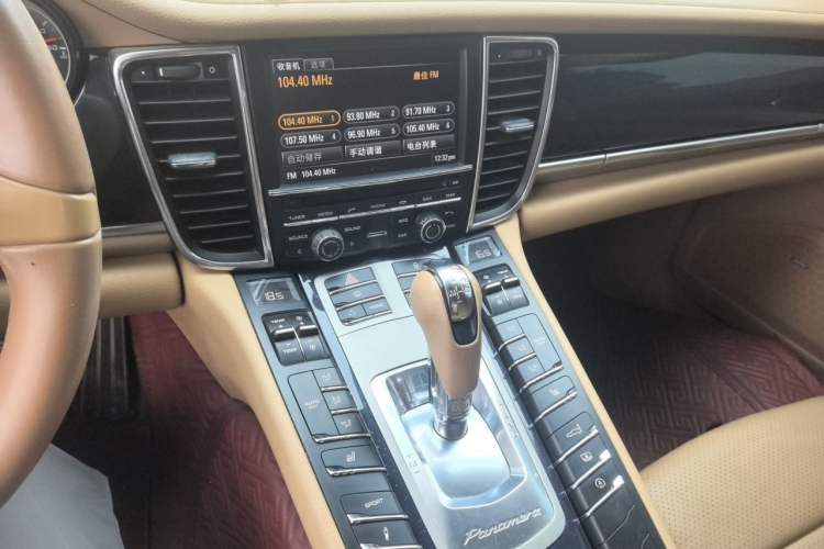 Used Porsche Panamera 2013 Panamera 4 Platinum Edition 3.6L Audio And AC Panel
