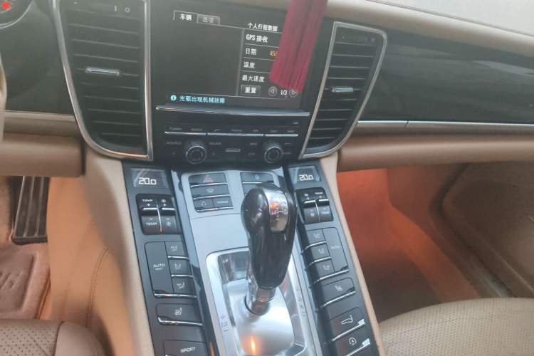Used Porsche Panamera 2013 Panamera 4 Platinum Edition 3.6L Audio And AC Panel
